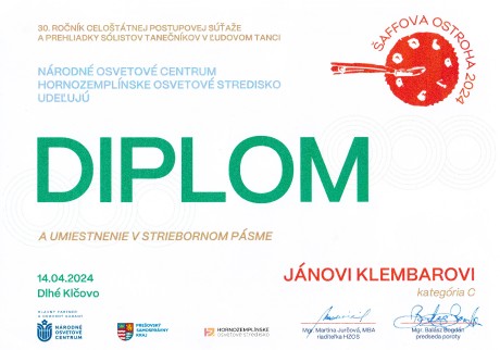 Šaffova ostroha_Diplom_J.Klembara
