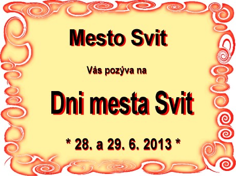 04 Dni mesta Svit 2013