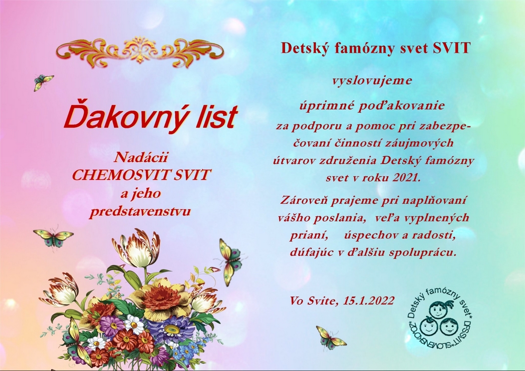 00 DFS22_Ďakov. list Nadácia Chem.